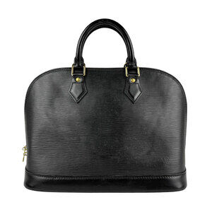 Louis Vuitton Epi Alma Leather Handbag Noir Black